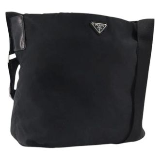 Prada Pre-owned Vintage Crossbody Shoulder Bag - Dames - Pre-owned - Zwart - Maat: ONE Size Leer