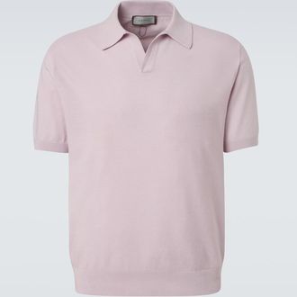 Canali Cotton and silk polo shirt