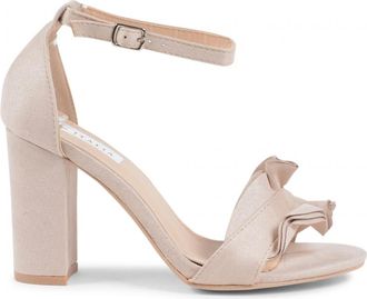 19V69 19V69 Womens Ankle Strap Sandal Beige V162 Leather - Size UK 3