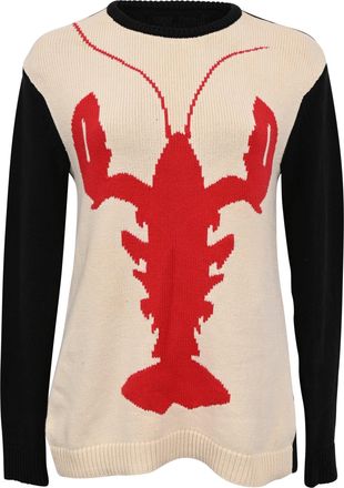 Tibi Lobster Knitted Sweater in Multicolor Cotton