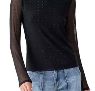 Sanctuary Highlight Of The Night Top In Black