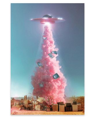 iCanvas Icanvas Extraterrestrial Espionage Print On Acrylic Glass By Jonas Loose