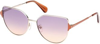 Max & Co. MO0082 32Z Womens Sunglasses Gold Size 57