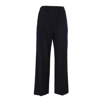 Max Mara Hateley Lange Broek - Dames - Broeken - Blauw - Maat: L Zijde
