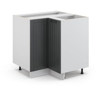 Vicco Armario De Esquina Fame-line, Antracita Casa De Campo, 80.5 Cm Sin Encimera, Vicco