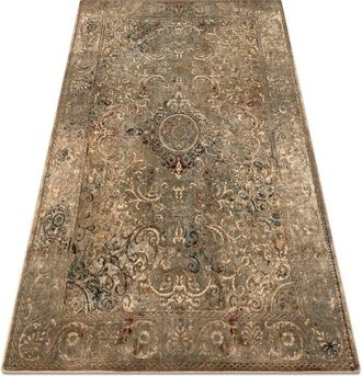 RugsX Rugsx - Wool carpet omega lumier Ornament vintage iron green green 200x300 cm
