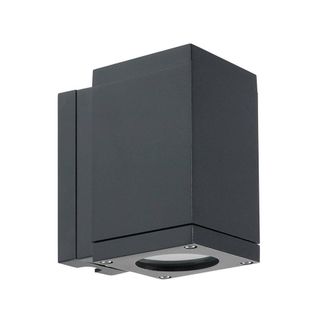Netlighting Sandvik Outdoor 1 Light Down Wall Light Graphite IP65 GU10 LED in Grey