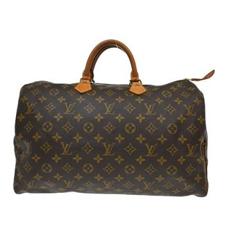 Louis Vuitton Speedy Handbag Monogram Canvas Brown Canvas Handbag (Pre-Owned)