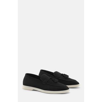 Scarosso Leandra Loafers in Black Edit - Suede at Nordstrom, Size 38.5