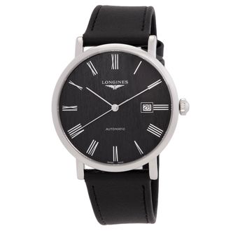 Longines Elegant Automatic Black Dial Mens Watch L4.911.4.71.2