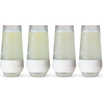 Host Champagne FREEZE Cooling Cup Set of 4 in Glitter at Nordstrom