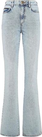 Philipp Plein Denim High wasted flare Skull - Dames - Bootcut Jeans - Blauw - W26 - Denim - Jeans