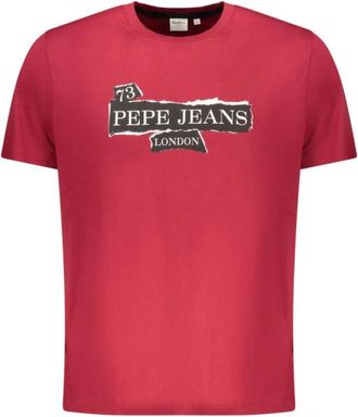 Pepe Jeans London Hombre, Camisetas, Rojo, Talla: M