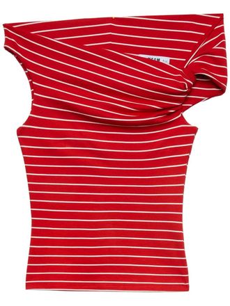 Msgm knot-detail top - women - Viscose/Spandex/Elastane/Polyamide - 42 - Red