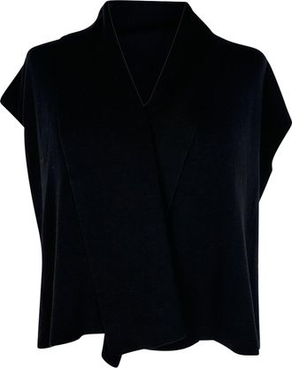 Marni Short Sleeve Sweater in Black Wool