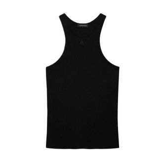 Anine Bing Sleeveless Tops, female, Black, Size: S Cole Tank