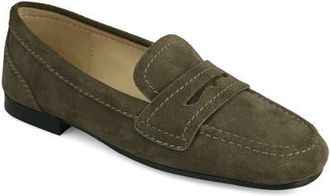 Mia Bahar Penny Loafer in Olive at Nordstrom, Size 7.5