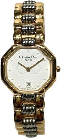 Dior Pre-owned Watches, female, White, Size: ONE SIZE Pre-owned D48-133-1 Stainless Steel Watch