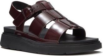 FitFlop Gen-FF Brushed Leather Fisherman Sandals in Dark Merlot at Nordstrom, Size 11