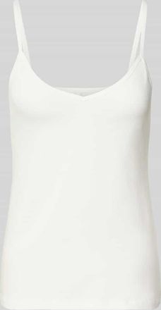 sloggi Top mit abgerundetem V-Ausschnitt in Offwhite, Größe XXL