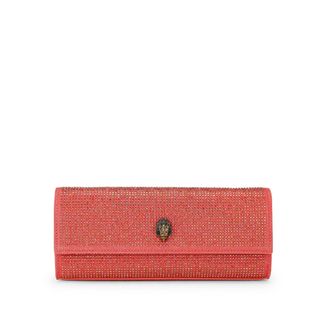 Kurt Geiger Womens Elongated Clutch Bag - Orange Fabric - One Size