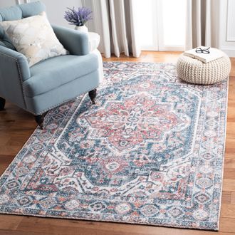 Safavieh Classic Vintage Hand Made Area Rug, Blue / Red Traditional Style Non-Shedding