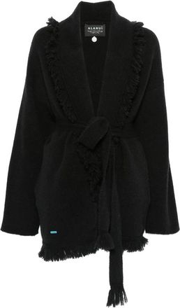 Alanui Fringe-trim Belted Cardigan