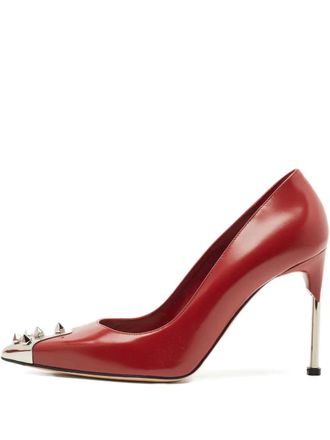 Alexander McQueen Spike pumps met puntige neus - Rood