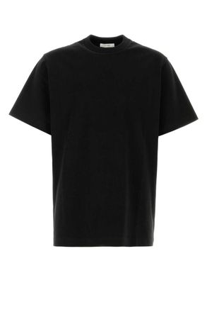 The Row Black Solid Crew Neck T-Shirt