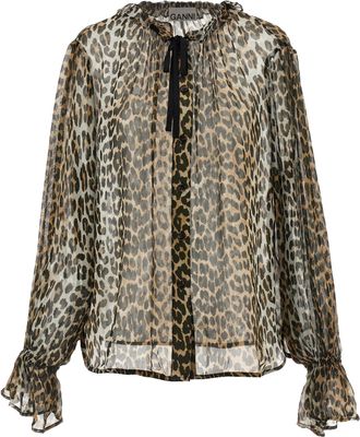 Ganni Ganni Viscose Womens Blouse
