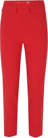 Elisabetta Franchi Broeken, Dames, Rood, S, Straight Broeken