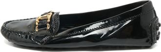 Louis Vuitton Mocassini con placca logo - Nero