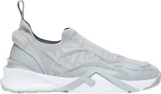 Fendi Flow Running Sneakers - Heren - Schoenen - Grijs - Maat: 41 1/2 EU Polyamide