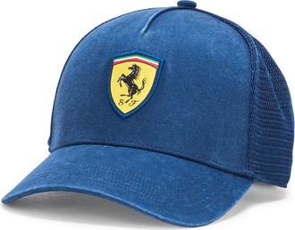Puma Puma Unisexs Scuderia Ferrari Race Trucker Cap Baseball, Persian Blue Ah25, One Size