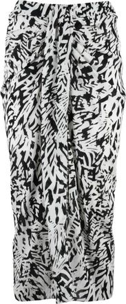 Patrizia Pepe Longuette in Voile - Dames - Kokerrokken - Veelkleurig - M - Polyester - Rokken