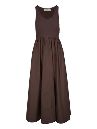 Zimmermann sleeveless dress - women - Polyamide/Viscose/Elastane/Cotton - 3 - Brown