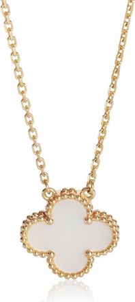Van Cleef & Arpels Pre-Owned Van Cleef & Arpels Yellow Gold Mother Of Pearl Vintage Alhambra Pendant