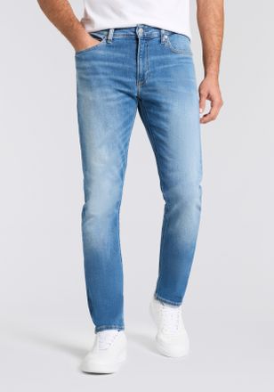 Calvin Klein Jeans Slim-fit-Jeans CALVIN KLEIN JEANS JeansSLIM NOS, Herren, Gr. 30, L&auml;nge 34, blau (denim medium), Denim/Jeans, Obermaterial: 89% Baumwolle, 9% Polyester