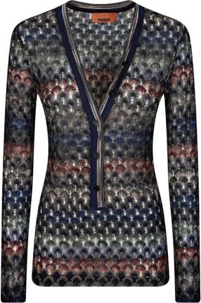 Missoni V-hals Breiwerk - Dames - V-hals truien - Veelkleurig - S - Truien & Vesten