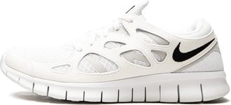 Nike Nike Mens Free Run 2 Low-Top, White Black Pure Platinum, 5.5 UK