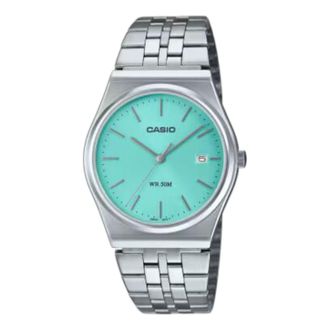 Casio Standard Stainless Steel Strap Water Resistant Silver Blue MTP-B145D-2A1V