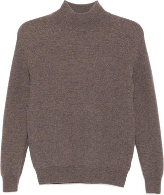 N.Peal Maglione Honeycomb - Marrone