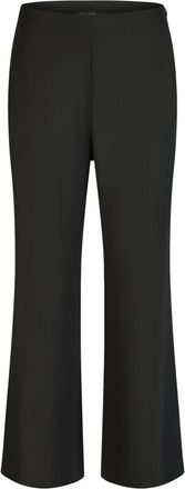 Marc Aurel Cropped Wijde Broek - Dames - Wijde Broeken - Zwart - L - Polyester - Broeken