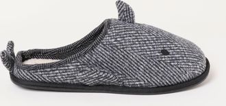 Fat Face FatFace Novelty Grey Shark Mule Slipper