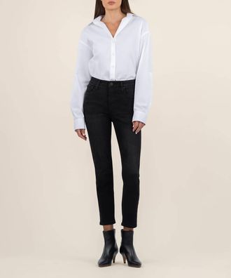 Kut from the Kloth Rachael High Rise Fab Ab Mom Jean In Uplifting Wash