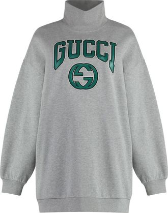 Gucci Sweatshirts, female, Gray, Size: XS Jersey Sweatshirt