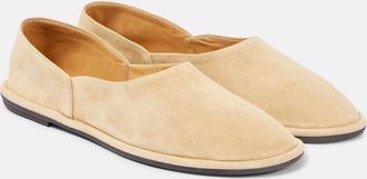 The Row Canal suede slip-on shoes