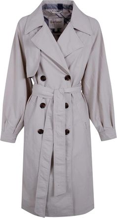 Barbour Layla Trench Showerproof Jas - Dames - Trenchcoats - Grijs - XS - Polyester - Jassen