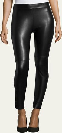 Wolford Estella Faux-Leather Leggings, Black