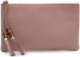 Gucci Pre-owned Gucci Calfskin Bamboo Clutch 449652 493075